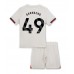 Chelsea Alejandro Garnacho #49 Bortedraktsett Barn 2025-26 Korte ermer (+ Korte bukser)